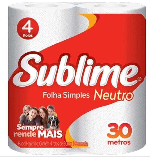 PAPEL HIG SUBLIME C/4 UNI - Demétrio Distribuidora Caraguatatuba